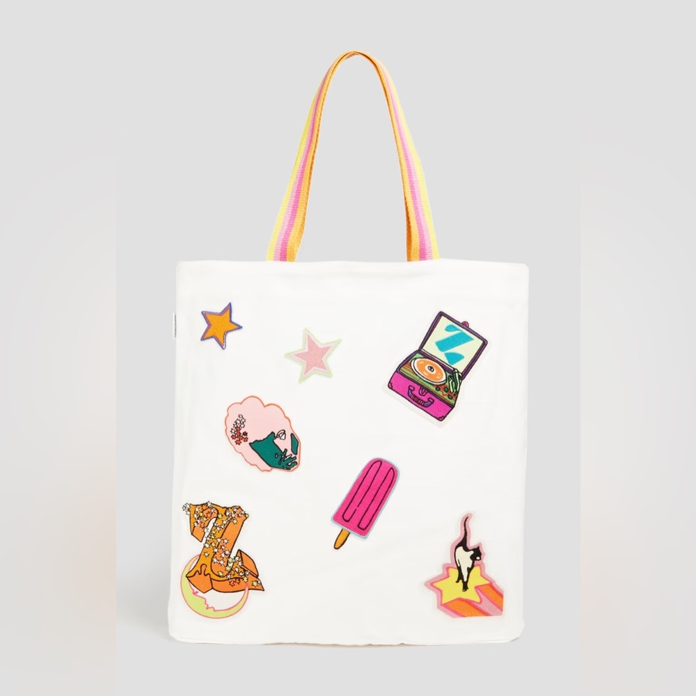 ZIMMERMANN Appliquéd canvas tote - Picture 1 of 5